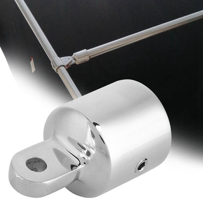 2 PACK 7/8" Eye End Cap Bimini Top Fitting/Hardware - 316 Marine Stainless Steel