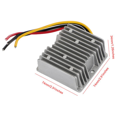 WaterProof 36V/48V to 24V 20A 480W Step Down DC/DC Power Converter Regulator US