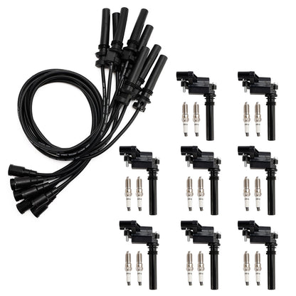 UF378 Ignition Coil+Spark Plug+Wire set For Dodge Ram 1500 2500 3500 5.7L V8  ..