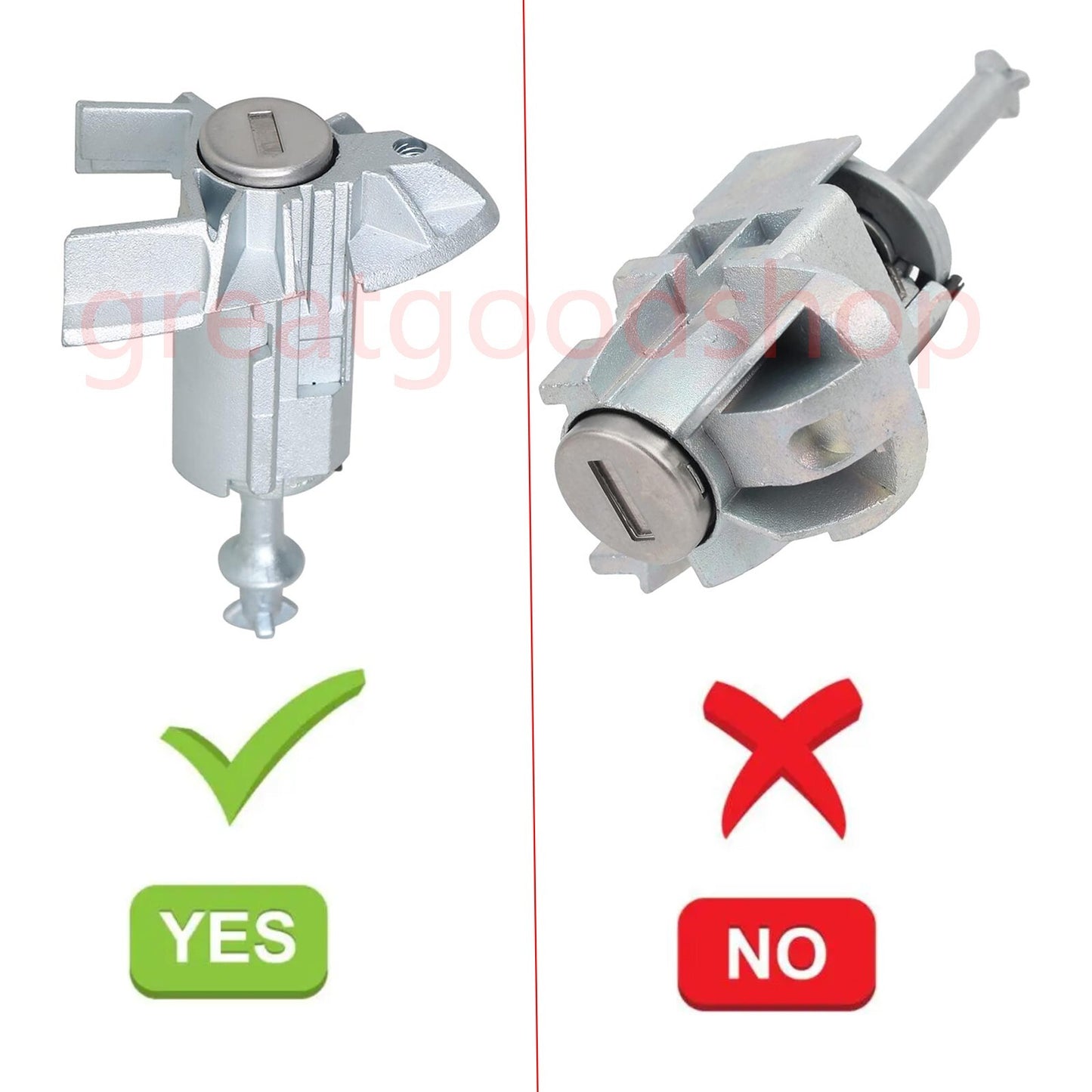 Fit For BMW X5 E53 Left Driver Door Lock Cylinder Barrel Assembly W/ 2 Keys
