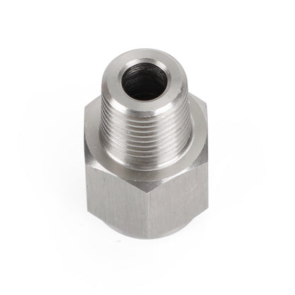 1/8" NPT Male to M10x1.0 Female Stainless Steel Oil Pressure Gauge Adapter V1