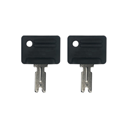 Solid Spare (2) Ignition Key For Caterpillar Crown Yale Hyster Gradall - 107151-002, 166