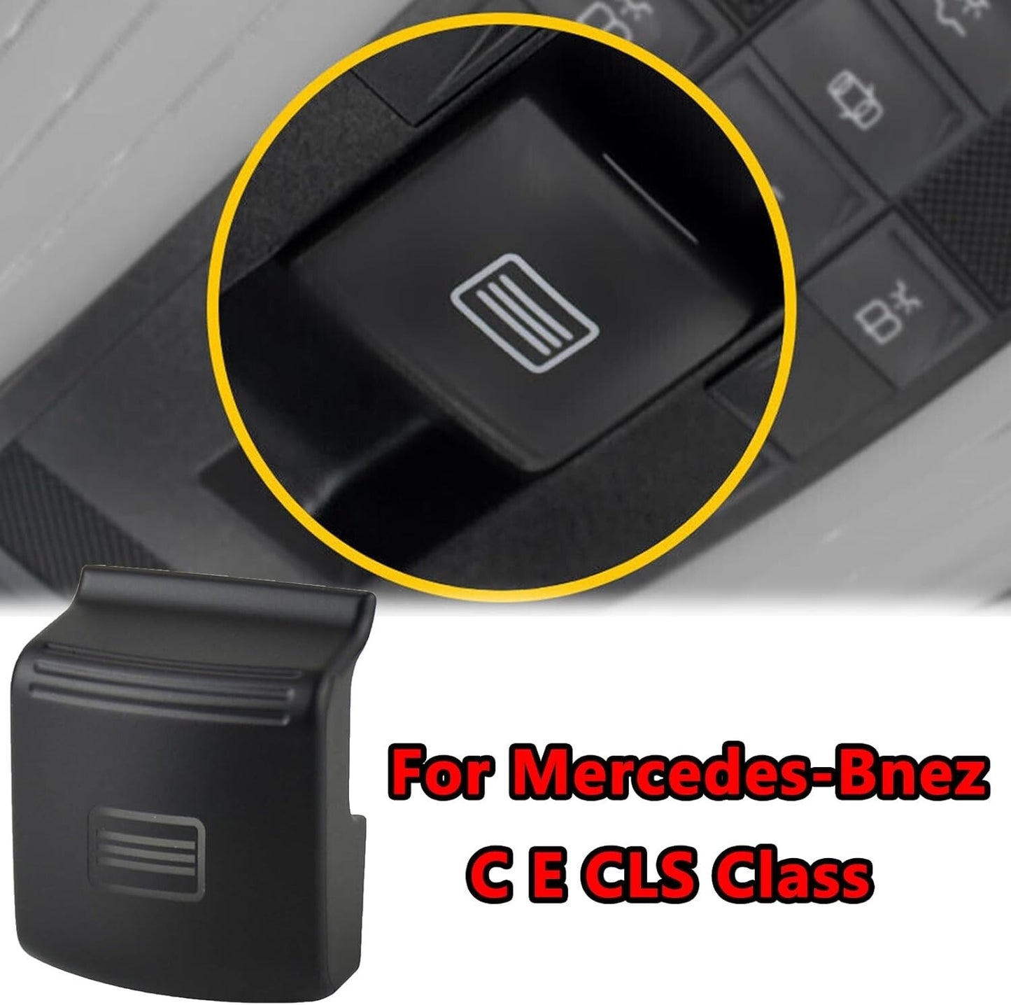 Fits Mercedes Benz W204 W212 W218 C E CLS Class Car Sunroof Window Switch Button