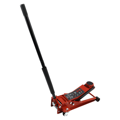 3 Ton Aluminum Steel Floor Jack With Dual Pistons Quick Lift Pump Lift Car Auto