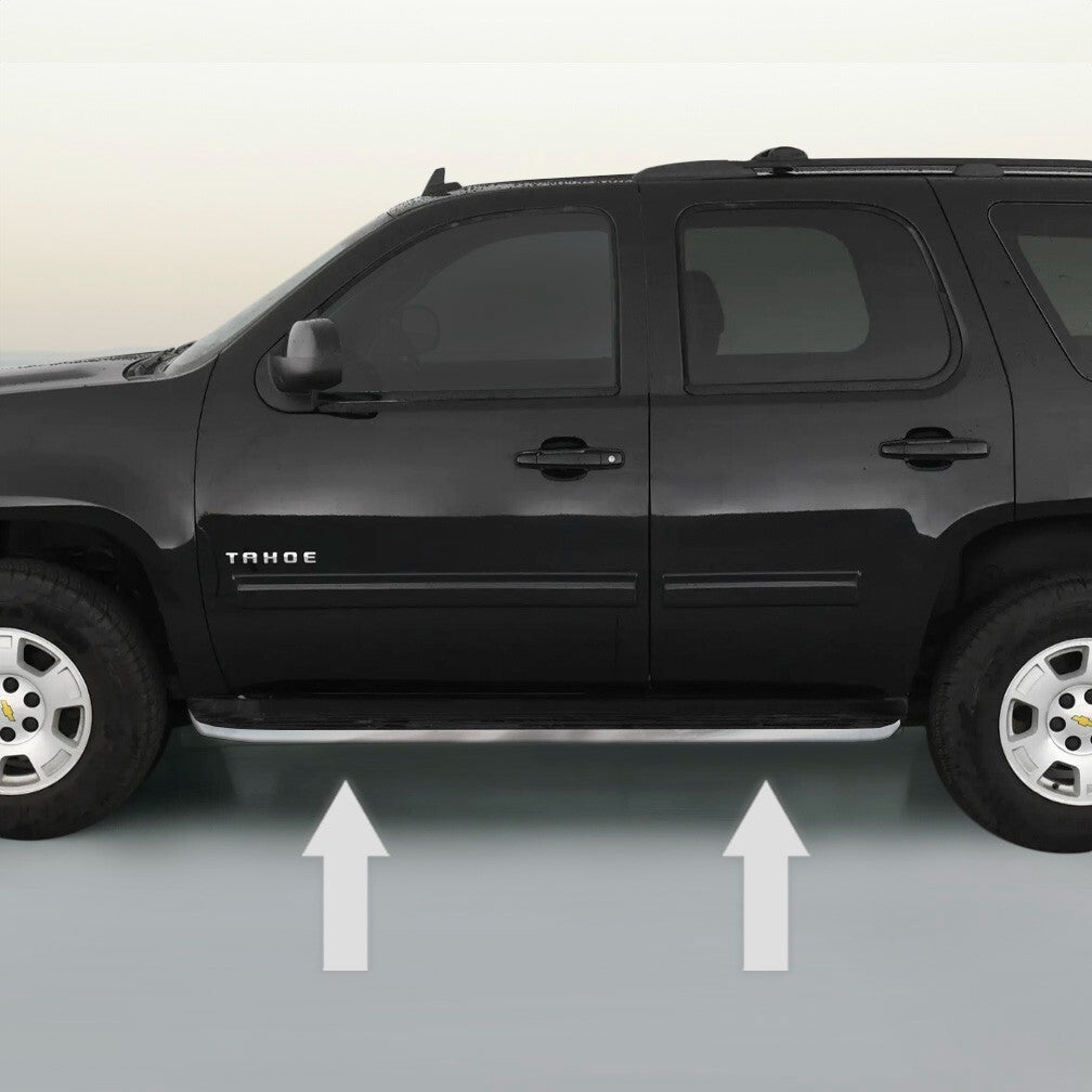 CHROME RUNNING BOARD TRIM MOLDING PACKAGE For CHEVY TAHOE SUBURBAN 2007-2014