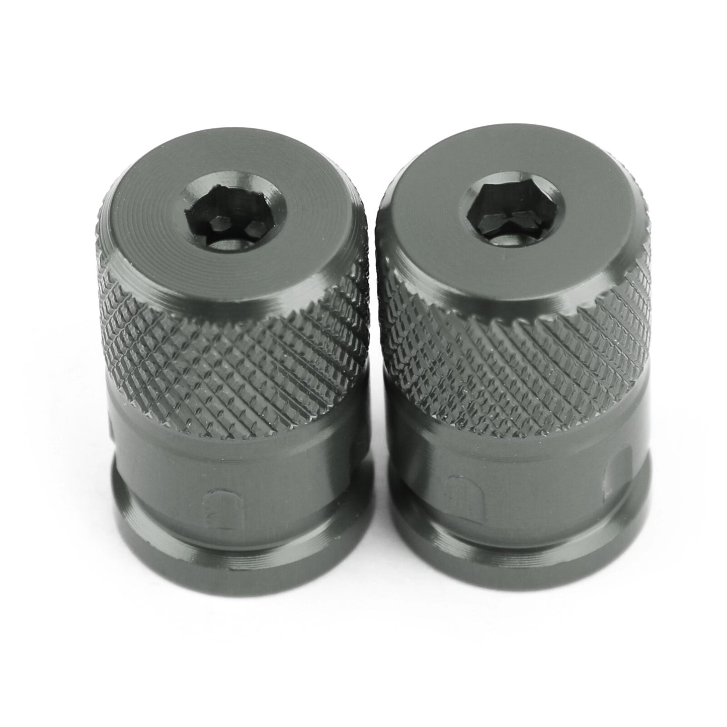 2pcs CNC Anti-Thief Tire Valve Stem Caps For Car Truck Bike Motorcycle