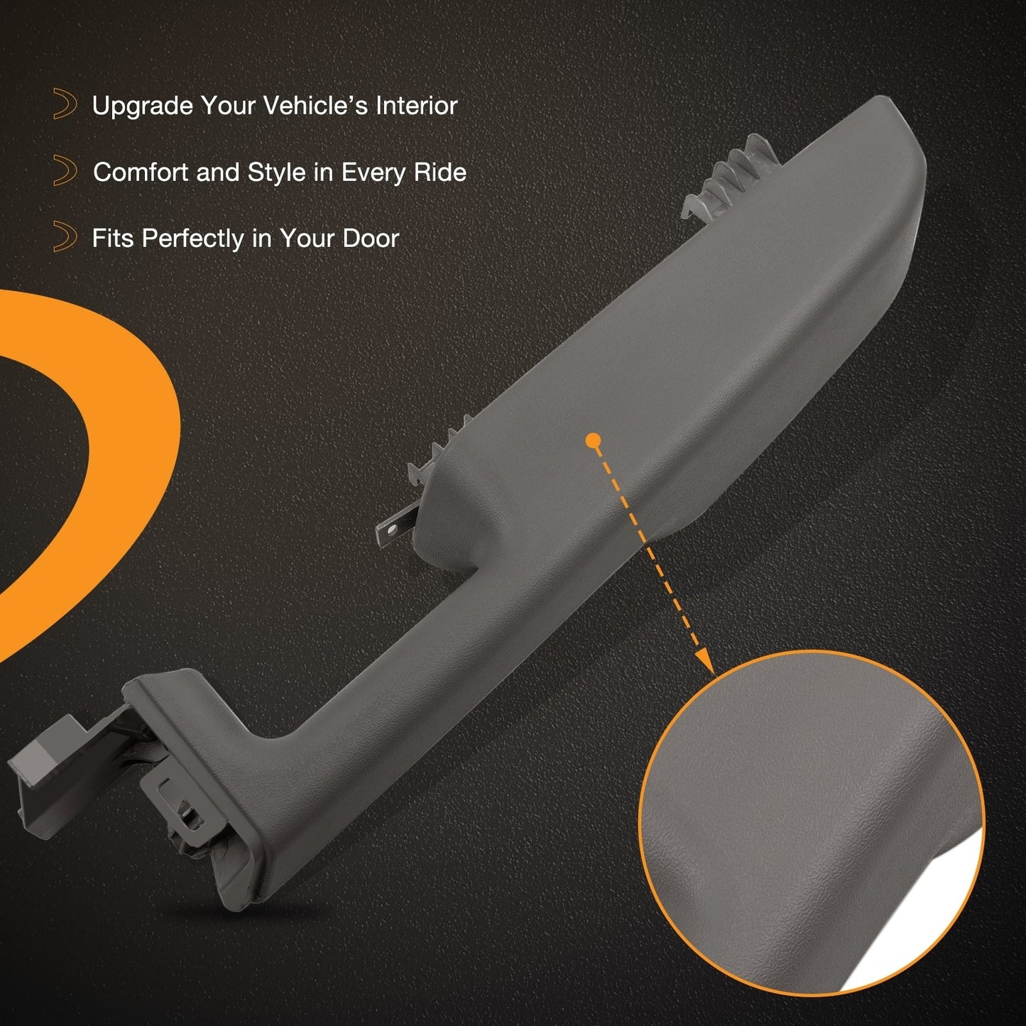 Passenger Armrest Handle For 1999-06 Chevy Suburban Avalanche GMC Cadillac Gray