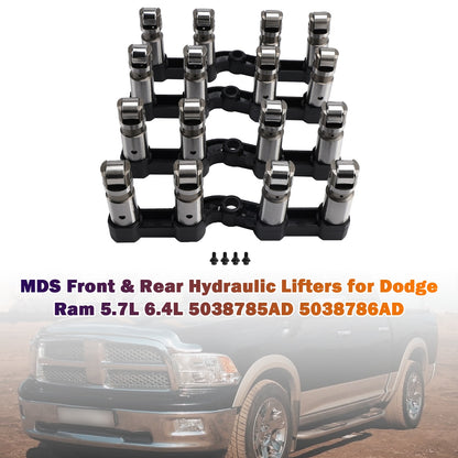 MDS Front & Rear Hydraulic Lifters for Dodge Ram 5.7L 6.4L 5038785AD 5038786AD