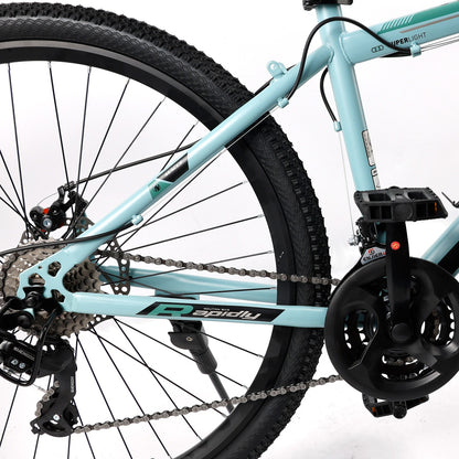 29" wheels 21 speed double disc brake mountain bike MTB for adults Green