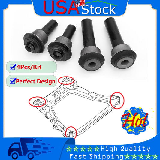 4pcs Engine Cradle Front Subframe Crossmember Bushing For Nissan Rogue X-Trail