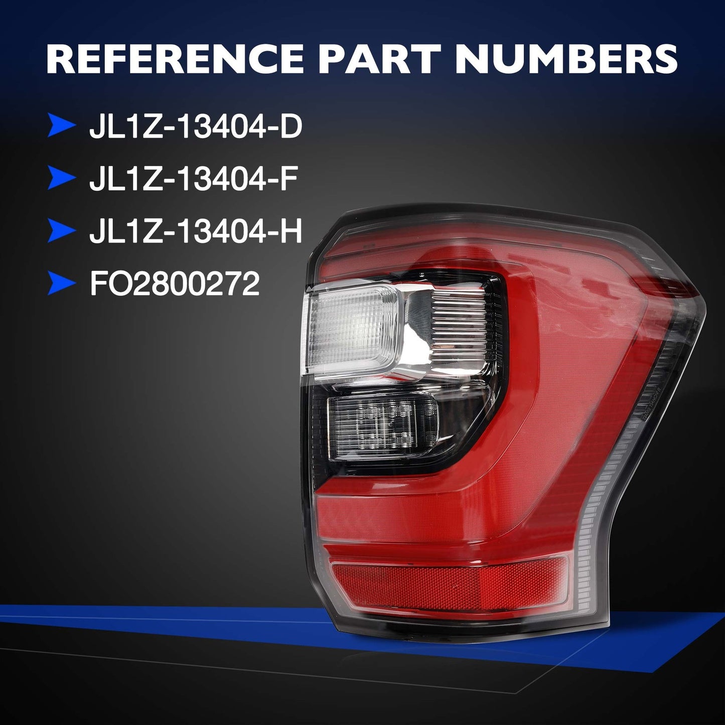 Right Passenger LED Tail Light Brake Lamp 18-21 For Ford Expedition JL1Z-13404-H