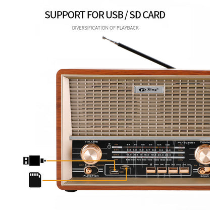Retro-Style Decorative Radio Multifunction Music Player Bluetooth Speaker Radio