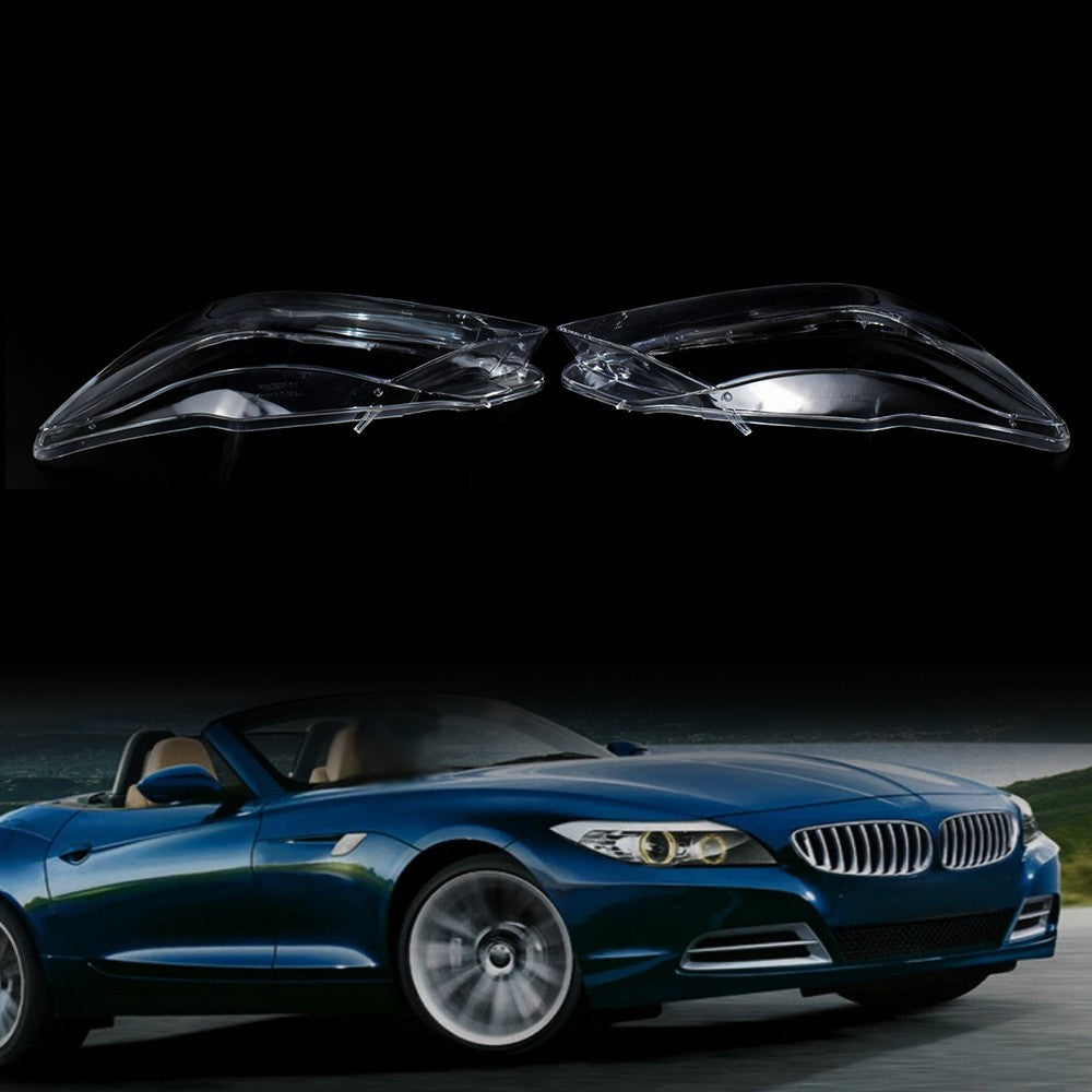 Pair Front Headlight Lens Headlamp Cover Replacement For BMW Z4 E89 2009-2016
