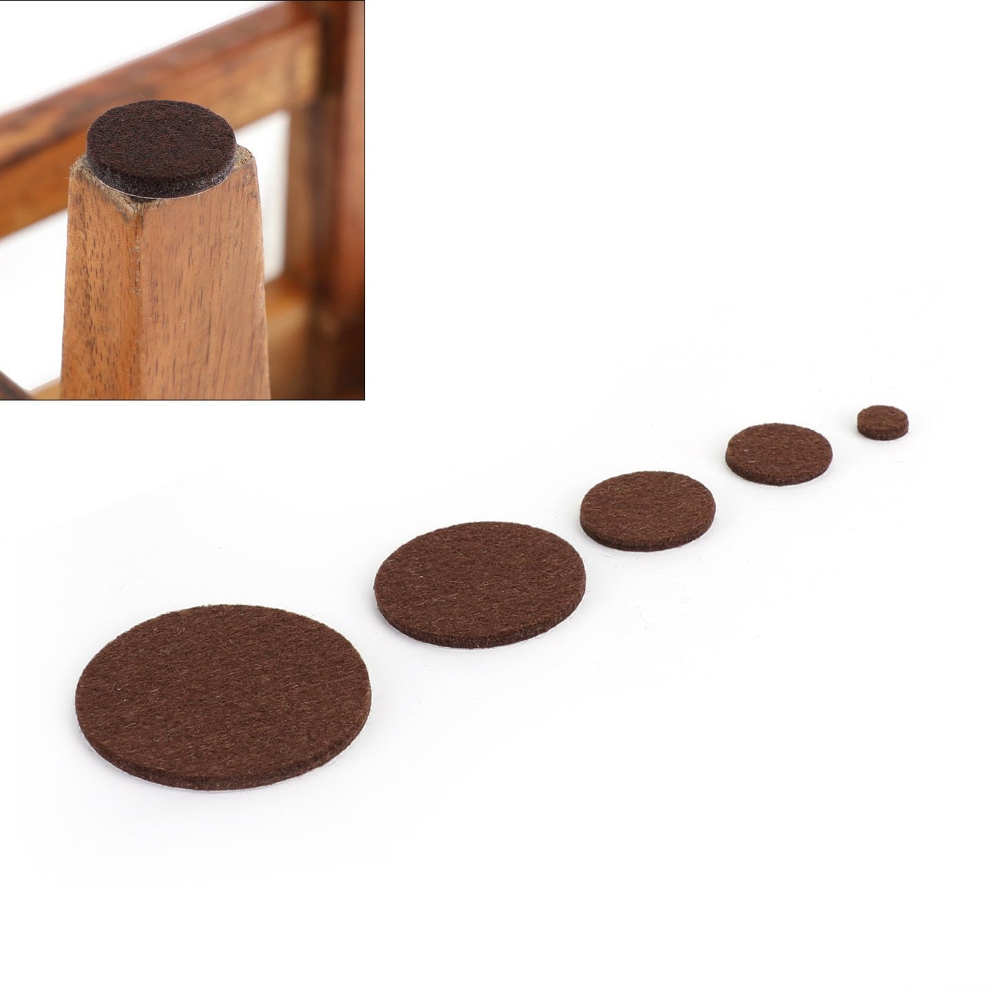 357 Piece Self-Stick*Furniture Felt Pads for Hard Surfaces Brown.
