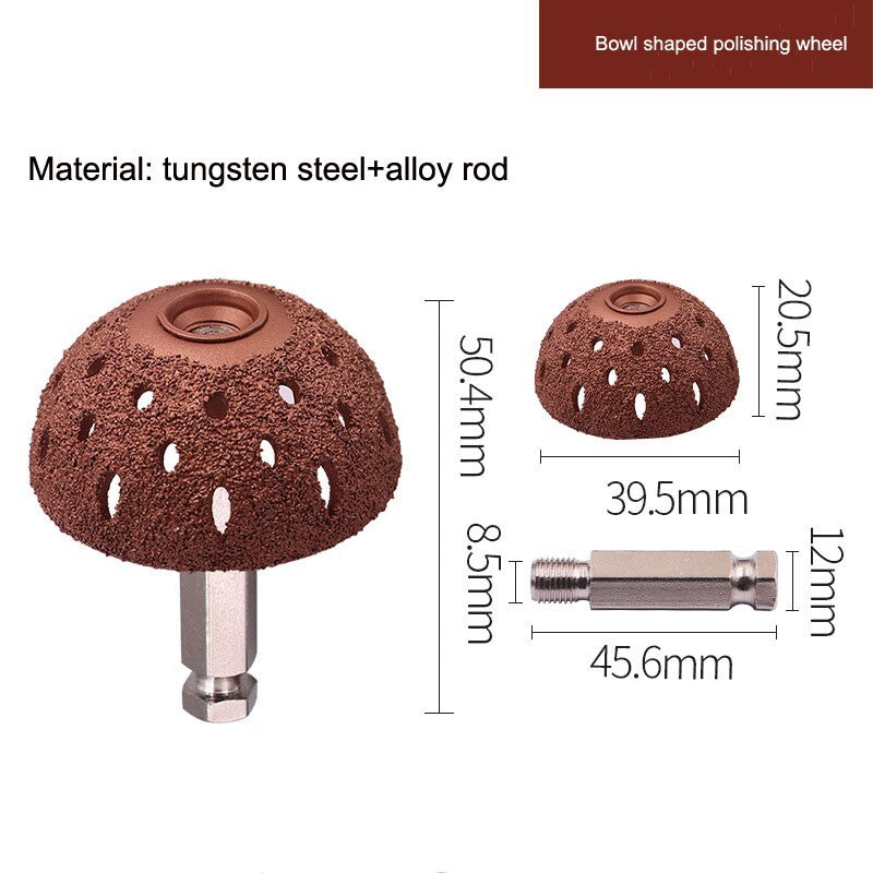 2pcs Tire Grinding Head Rasp Buffer Ball Tyre Repair Hand Tool Buffing Wheel US