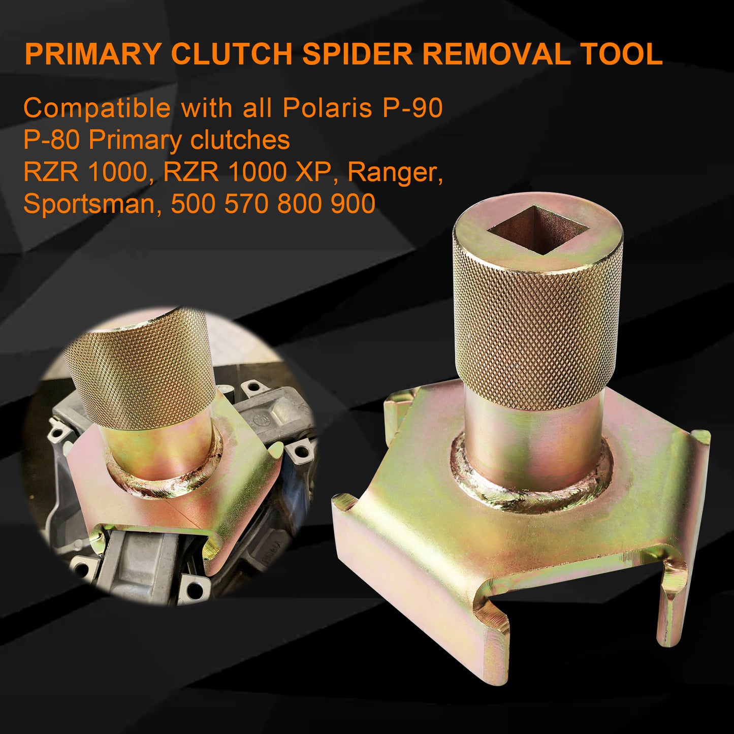 Primary Clutch Spider Removal Tool For Polaris P-90 P-85 Ranger RZR Sportsman