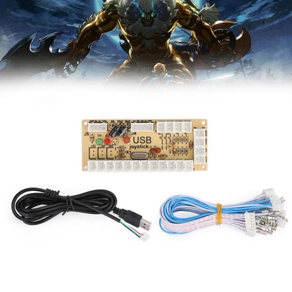 Zero Delay Arcade USB Encoder PC to Joystick to Joystick Fit for PC Games NEW