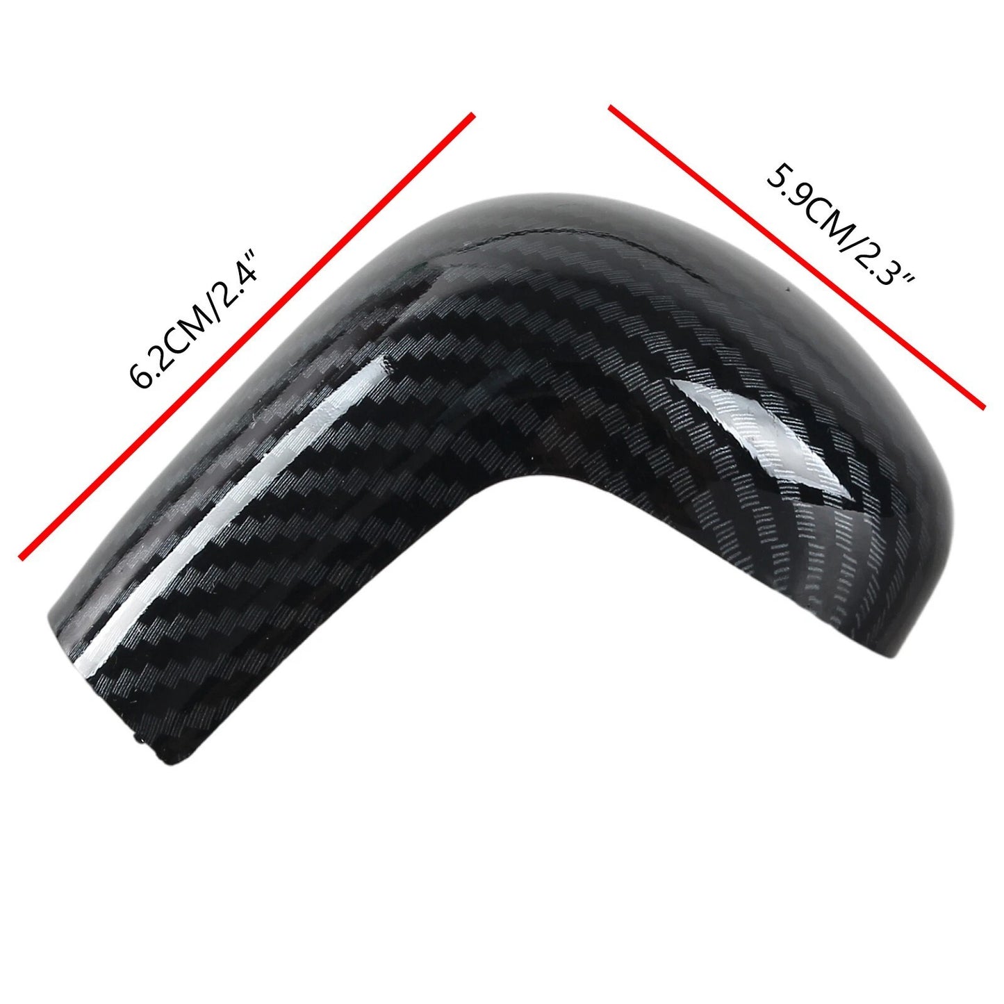 ABS Carbon Fiber Gear Shift Knob Cover Trim For Toyota Camry 2018 2019 2021
