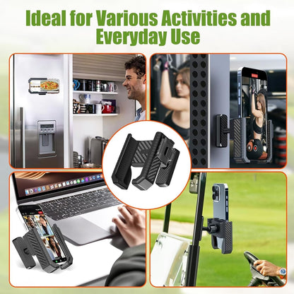 Magnetic Golf Cart Phone Holder 360?? Rotation Gym Tractor Bike Mount for iPhone
