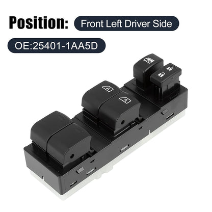 New Power Window Control Switch for 2009-2014 Nissan Murano Driver Side