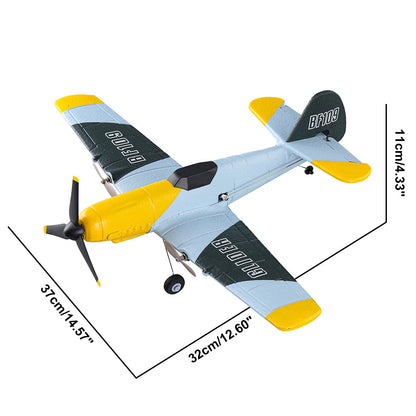 RC Plane 3Channel BF-109 Airplane Toys 2.4GHZ 6-Axis Gyro Plane With 2 Batteries