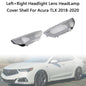 Left+Right Headlight Lens HeadLamp Cover Shell For Acura TLX 2018-2020