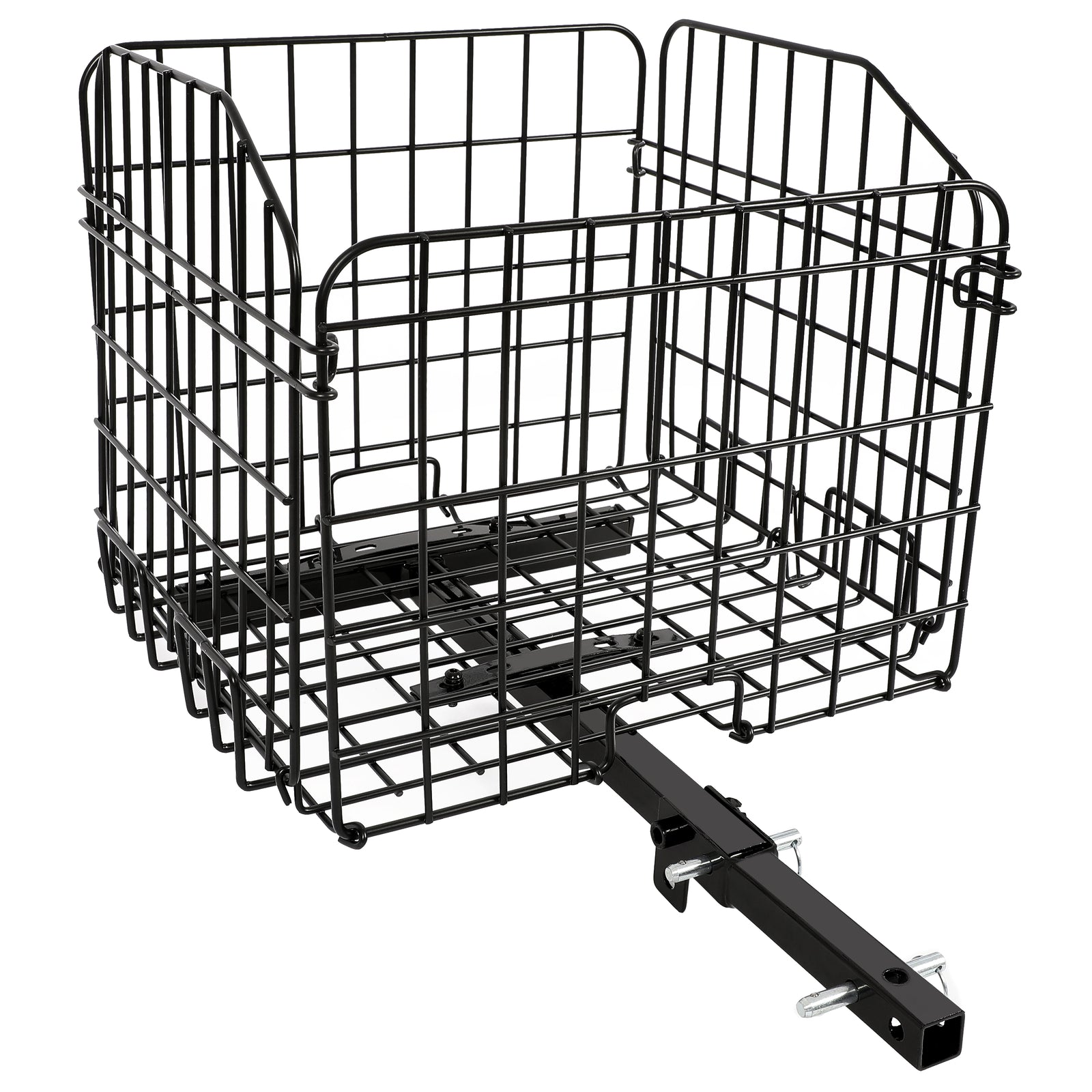Solid Spare Folding Rear Basket Accessory For Most Mobility Scooters Sturdy Steel Black
