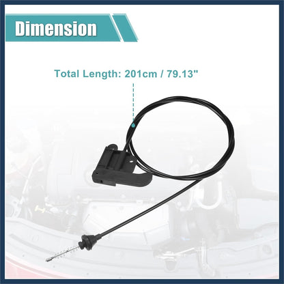 Hood Latch Release Pull Handle Cable Lever For 1995-2001 Chevy Blazer S10 Truck