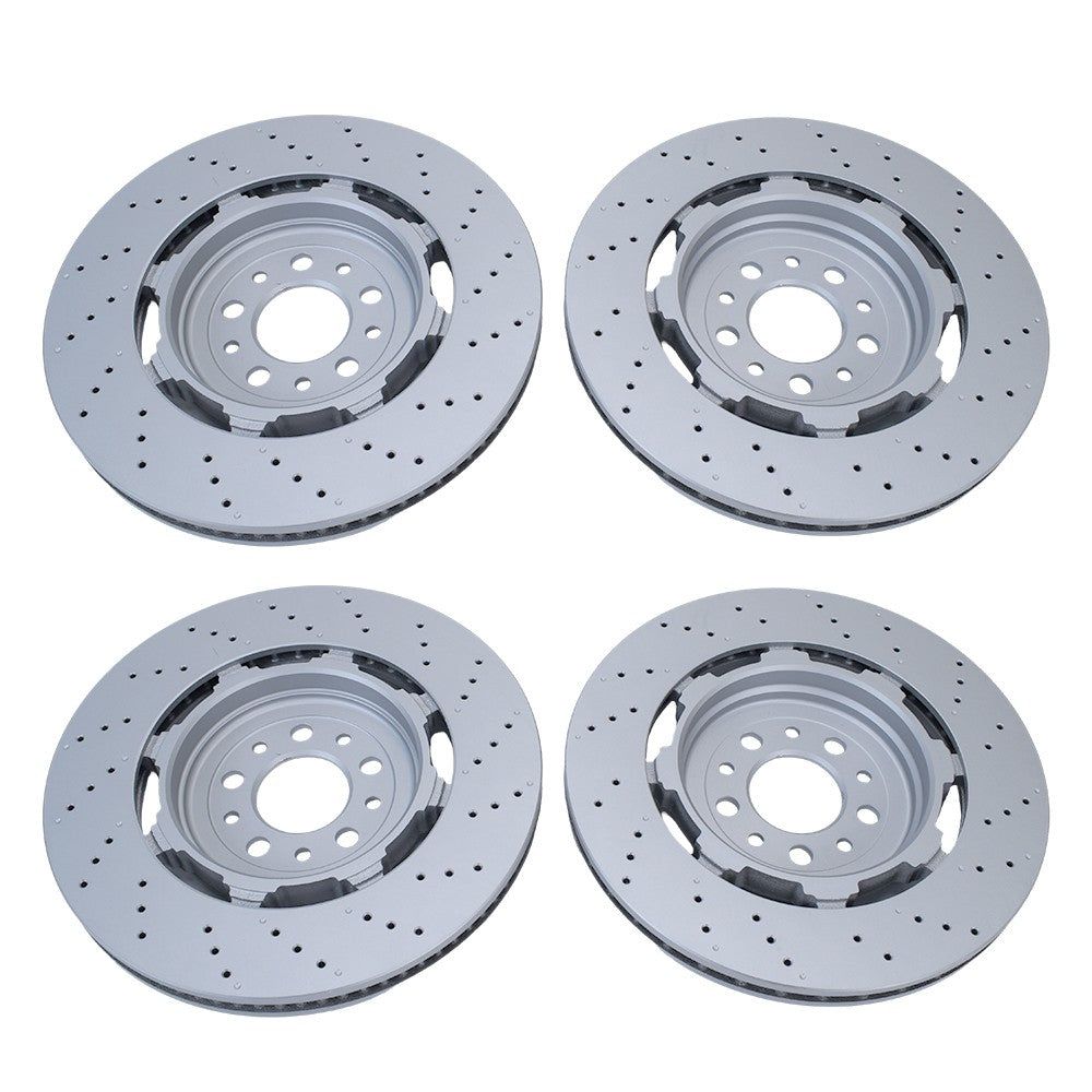 Front Rear Brake Rotors Fit For 2017-2021 Alfa Romeo Giulia Stelvio Quadrifoglio