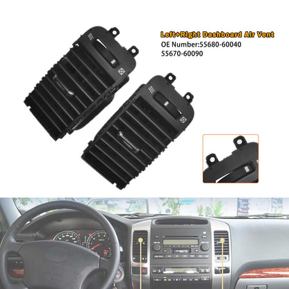 Pair Left+Right Dashboard Air Vent For Toyota Land Cruiser Prado 120 FJ120 03-09