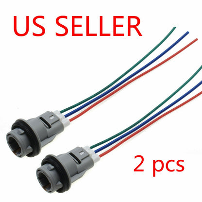 Turn Signal Blinker Light Bulb Socket & Connector Harness Set For Honda Acura