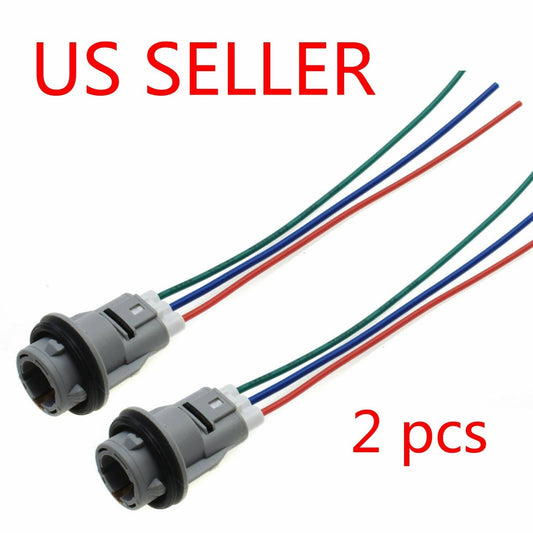 Solid Spare Turn Signal Blinker Light Bulb Socket & Connector Harness Set For Honda Acura
