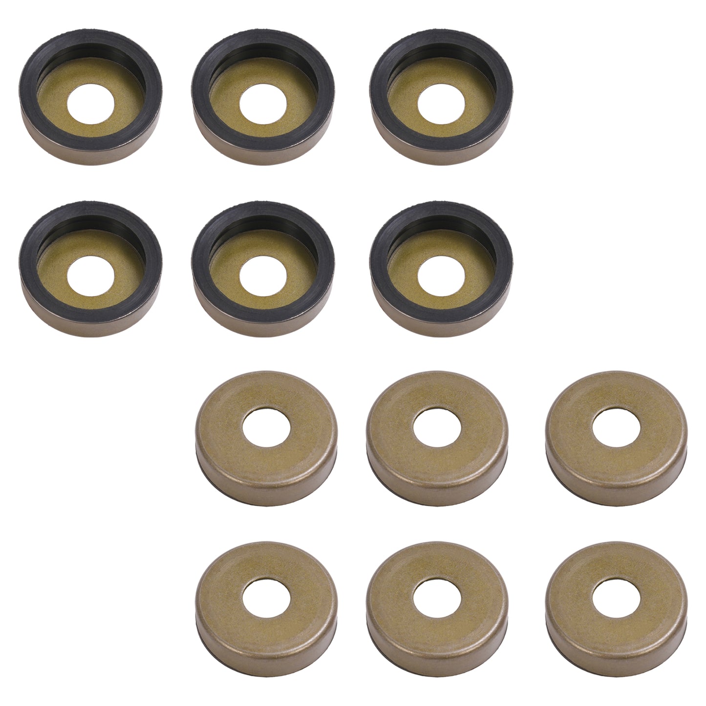 Solid Spare For Yamaha Banshee 350 YFZ350 Black & Gold Front A Arm Bushing & Dust Cover Kit