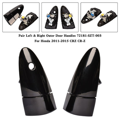 Pair Left & Right Outer Door Handles 72181-SZT-003 For Honda 2011-2015 CRZ CR-Z