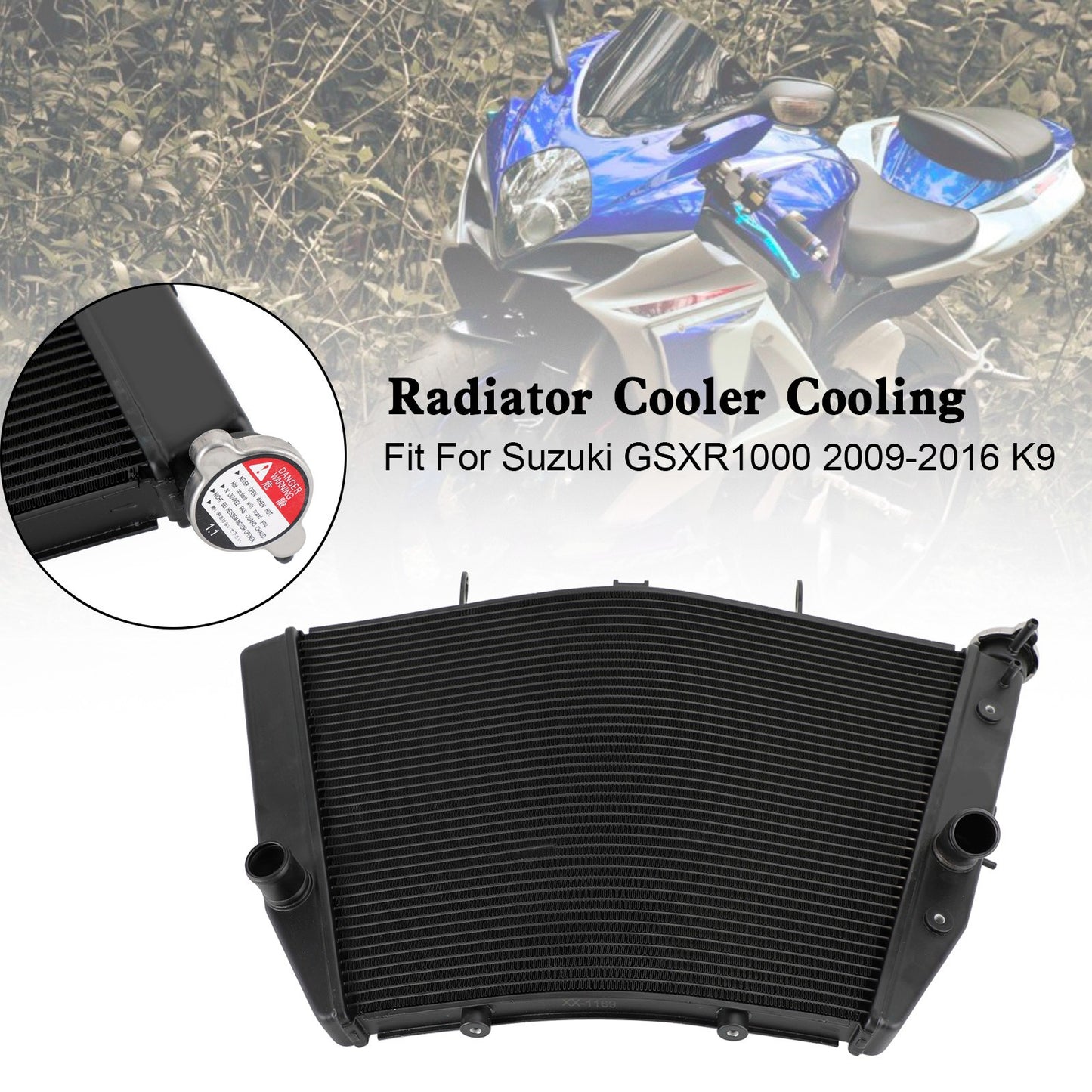 Engine Radiator Cooler Cooling For Suzuki GSXR1000 GSX-R1000 2009-2016 K9