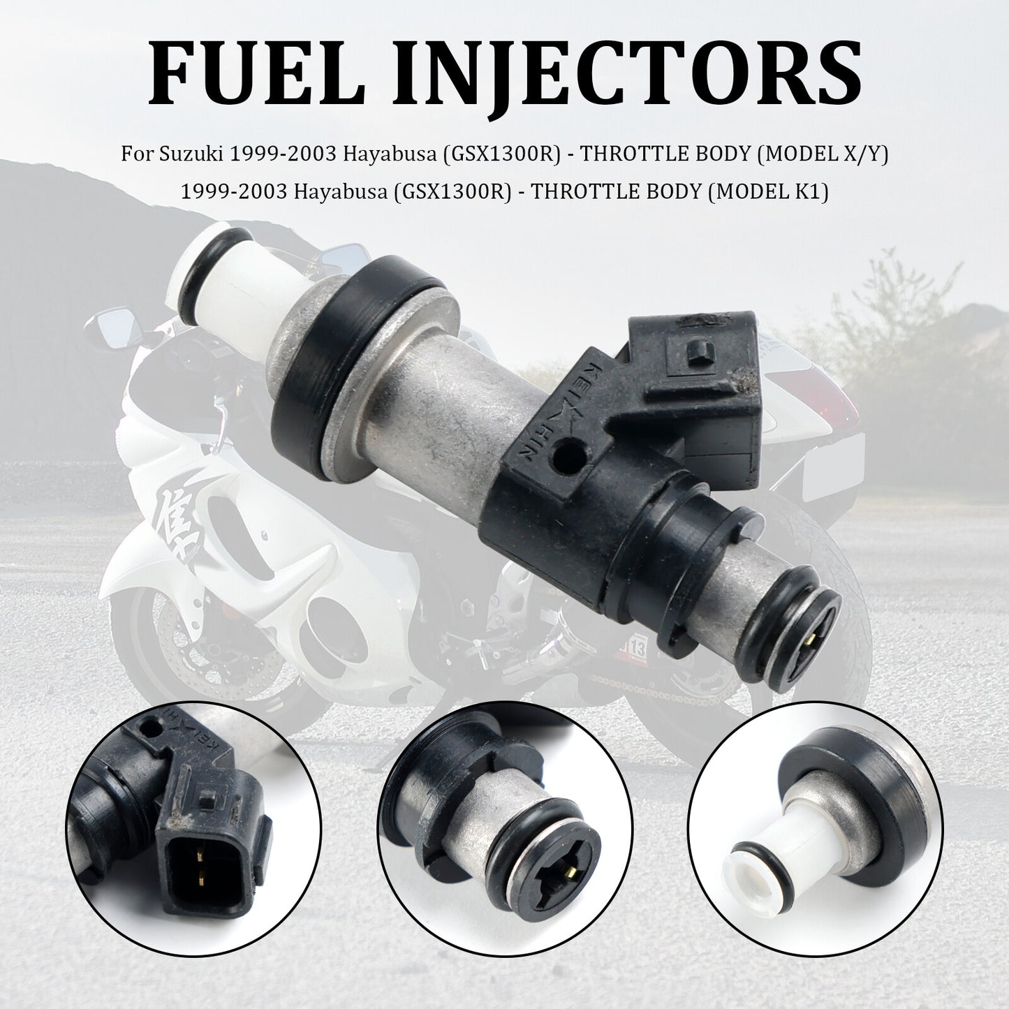 06164-P8E-A00 15710-24F00 Fuel Injectors For Suzuki GSX-R750 GSX-R600 GSX1300R