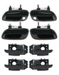 8Pcs Exterior Interior Door Handles Front & Rear Side For 01-06 Hyundai Elantra