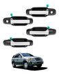 4Pcs Exterior Door Handle w/ Keyhole Kit Front & Rear Side For 03-09 Kia Sorento