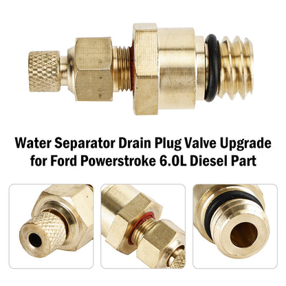 Water Separator Drain Plug Valve Upgrade for Ford Powerstroke 6.0L Diesel Part