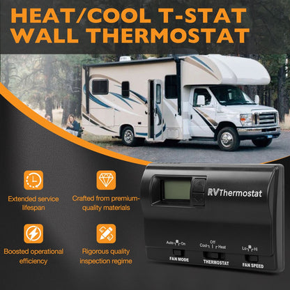 83303862 RV Digital Thermostat For Coleman Mach Air Conditioners 8330-337 Black