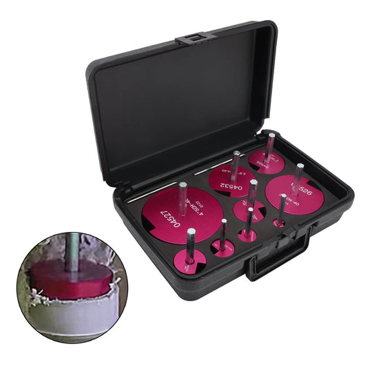 Solid Spare PVC Pipe Reamer Kit 9PCS For 1/2 To 4 Inch Fittings Compatible With Drill