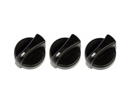 3x Heater Fan Speed A/C Control Knob Switch For 1987-2011 Peterbilt 121-0001-000