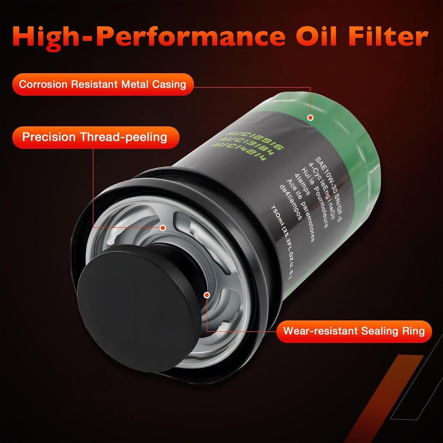 Oil Filter AUC12916 For John Deere E120 E130 E150 E160 E170 E180 Dry Filter
