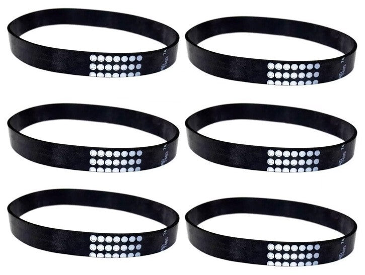 Solid Spare Belts for Eureka AS-2000 Series Upright Vacuum Long Life Belts 6-Pack