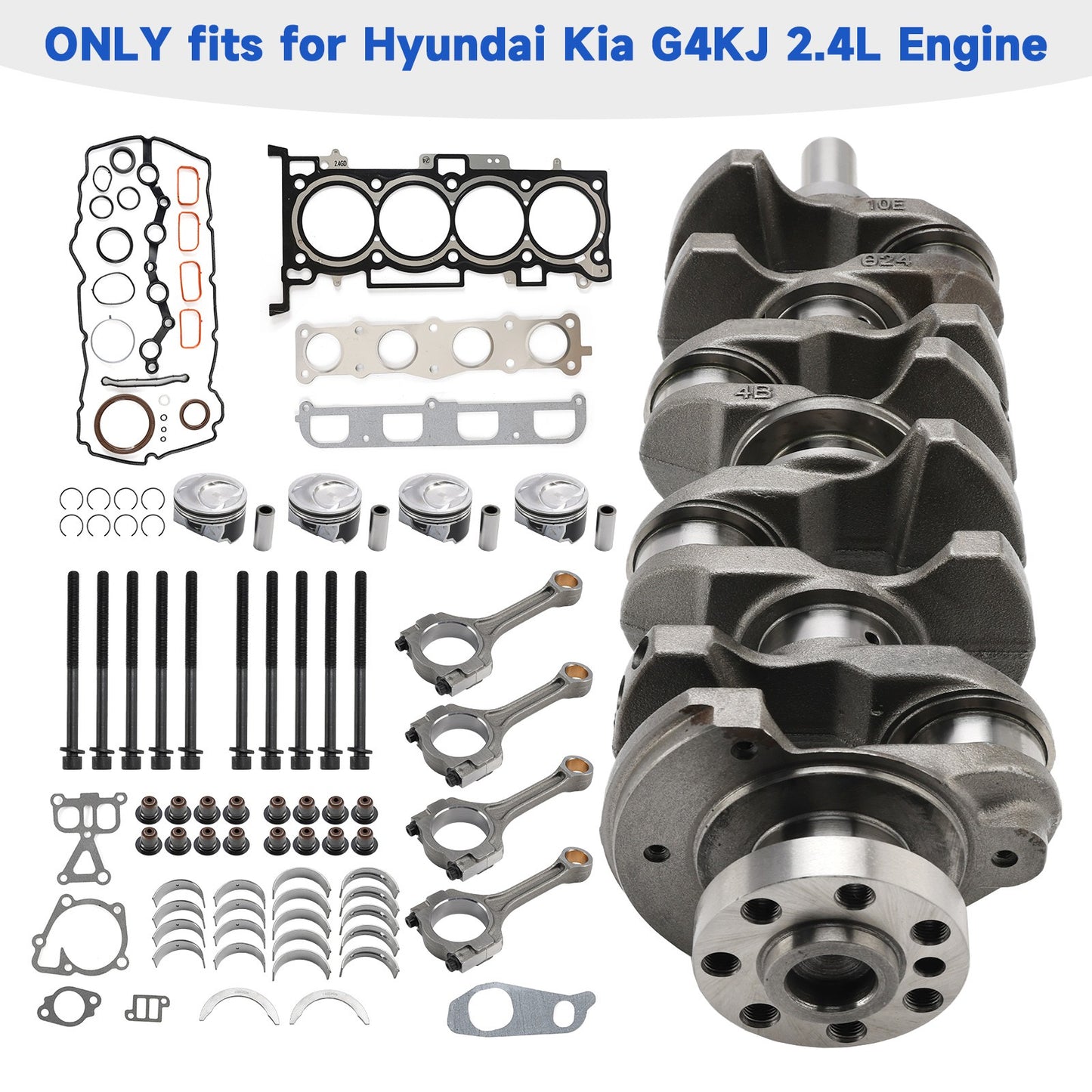 G4KJ 2.4L Engine Overhaul Rebuild Kit Crankshaft Rods for HYUNDAI KIA Sorento