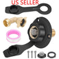 RV City Water Fill Inlet Kit with Check Valve Flange Solid Brass Hose Connector