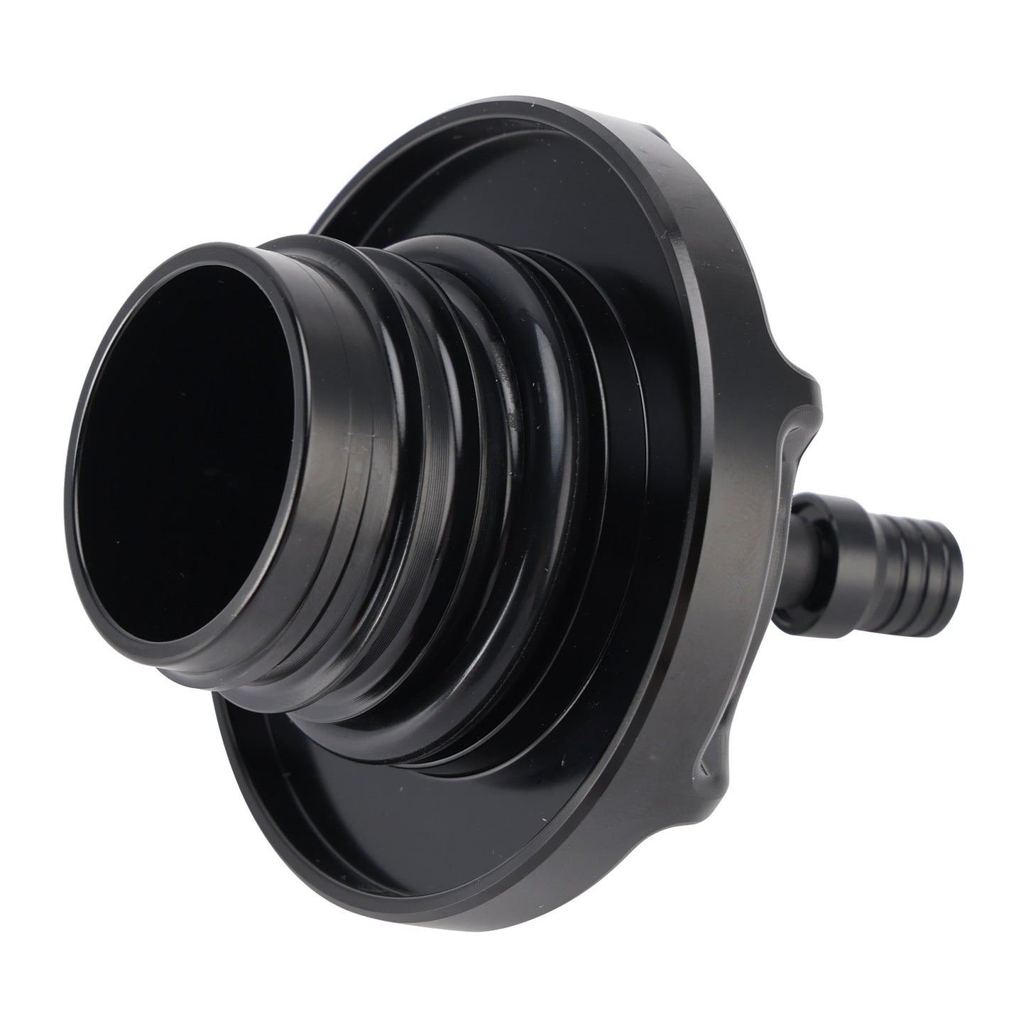 BILLET ALUMINUM FUEL TANK GAS CAP WITH VENT HOSE FOR TOURING & SOFTAIL 1996-UP