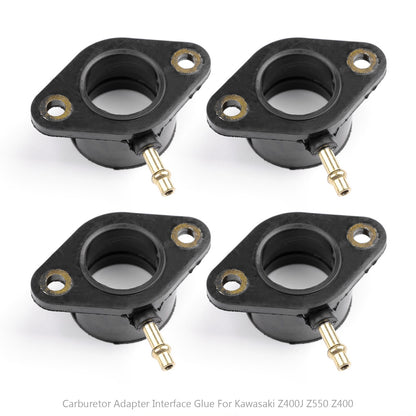 4x Carb Intake Manifold Boots For Kawasaki Z400J KZ500B KZ550 Ltd 16065-1014