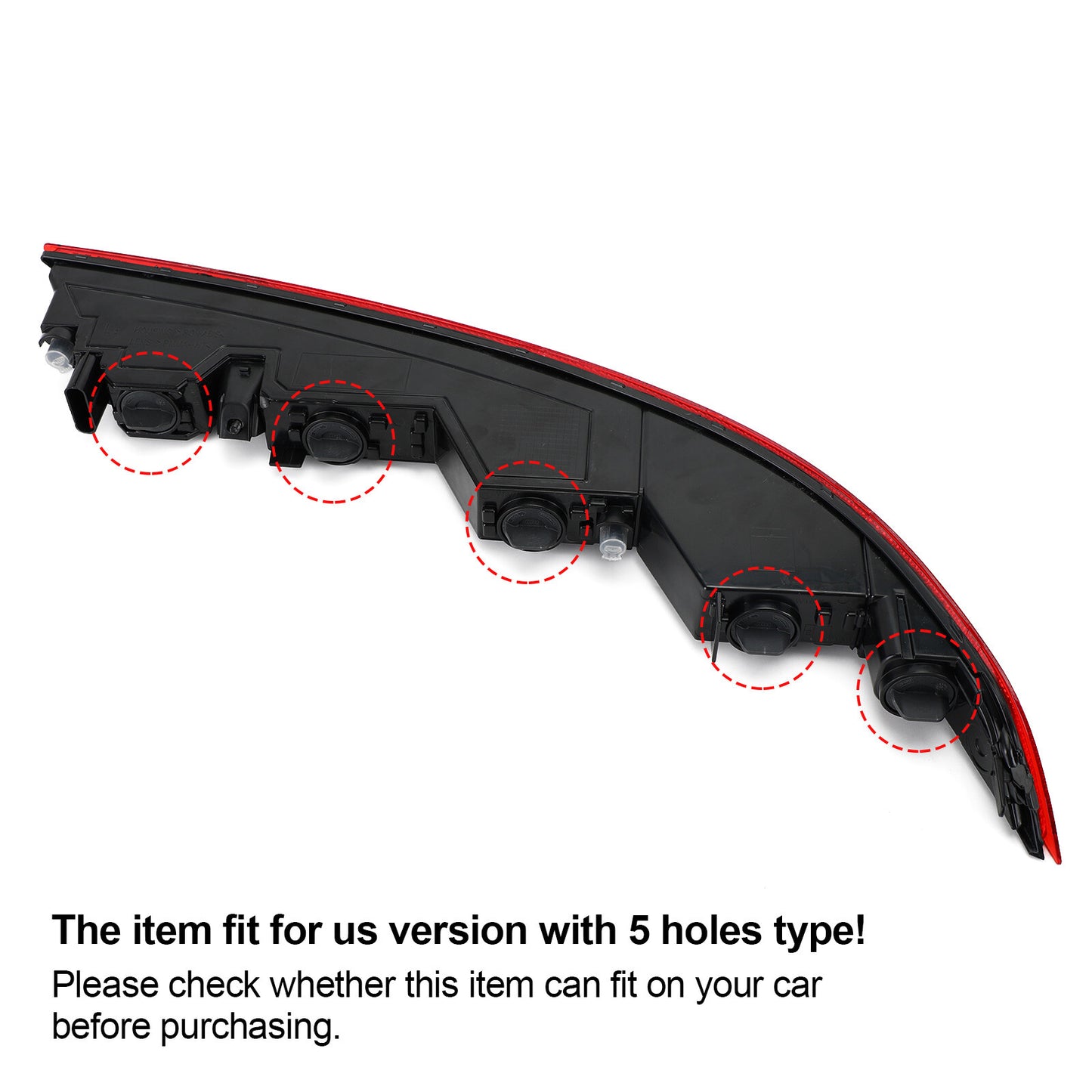 Left Rear Bumper Lower Tail Light Brake Stop Lamp For Audi Q5 US Version 2018-21