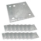 Stationary & Floating Dock Backer Plates 5"x5" Heavy-Duty Galvanized Steel (16)